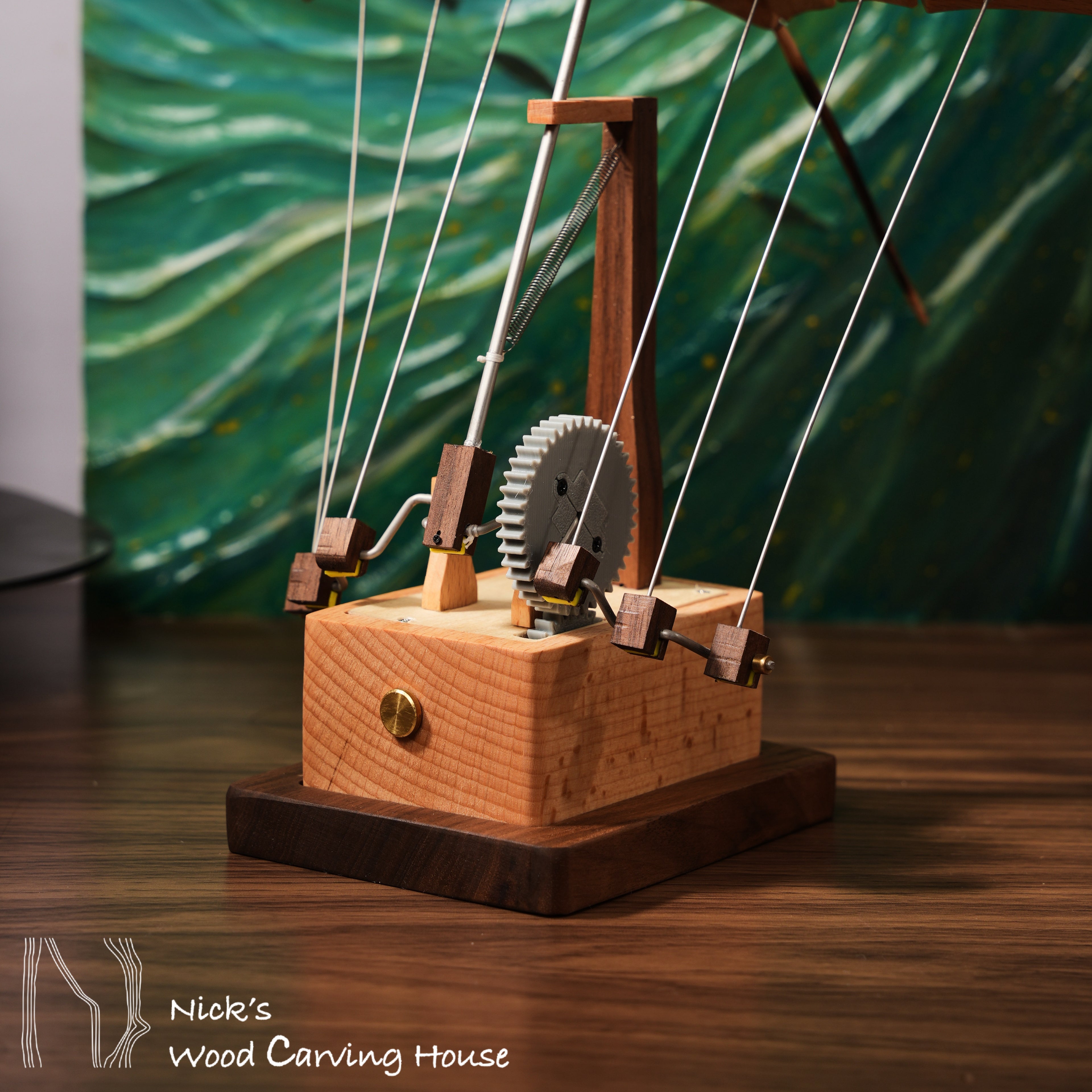 Handcrafted Manta Ray Automaton