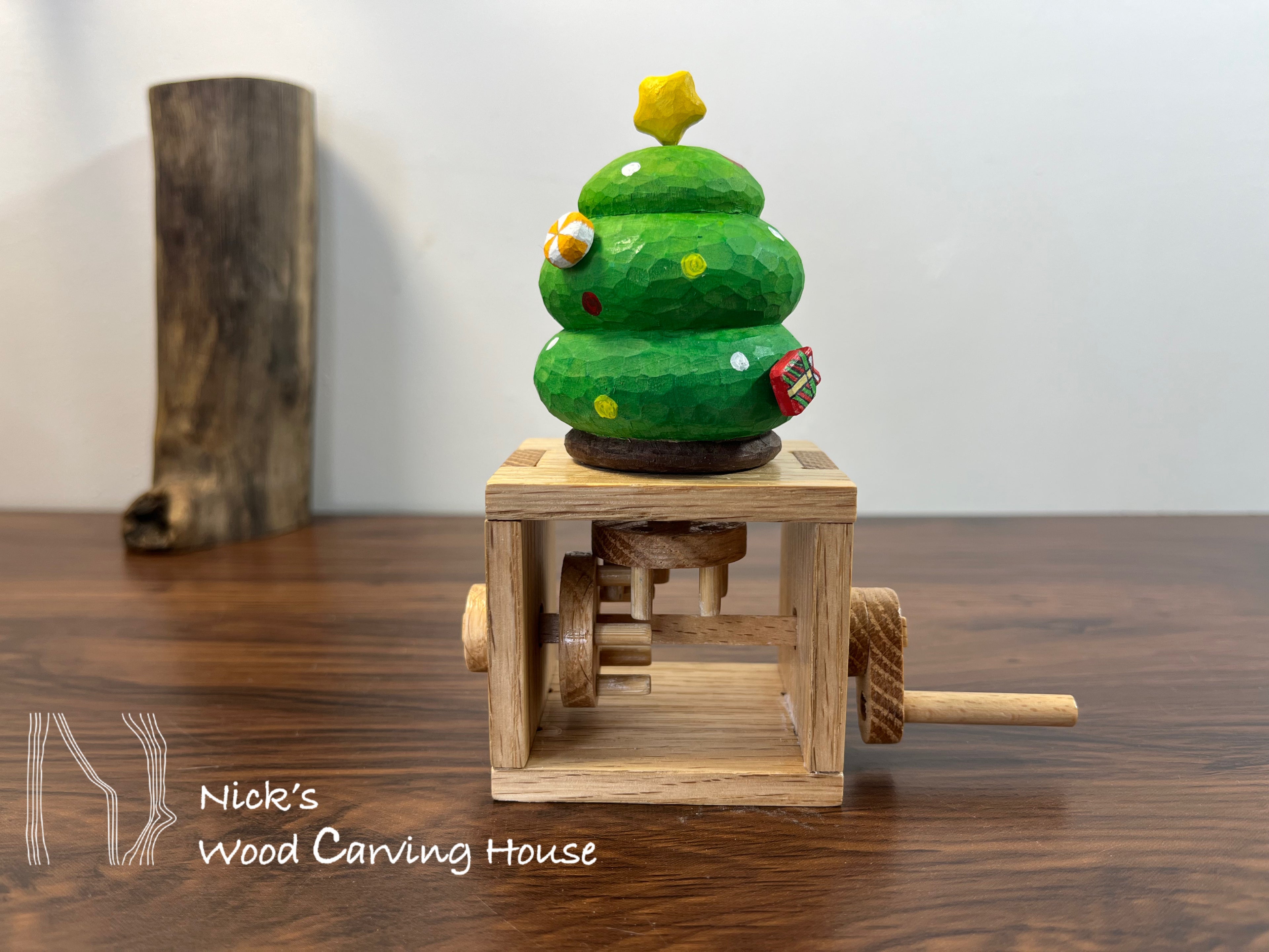 Handmade Christmas Tree Automata