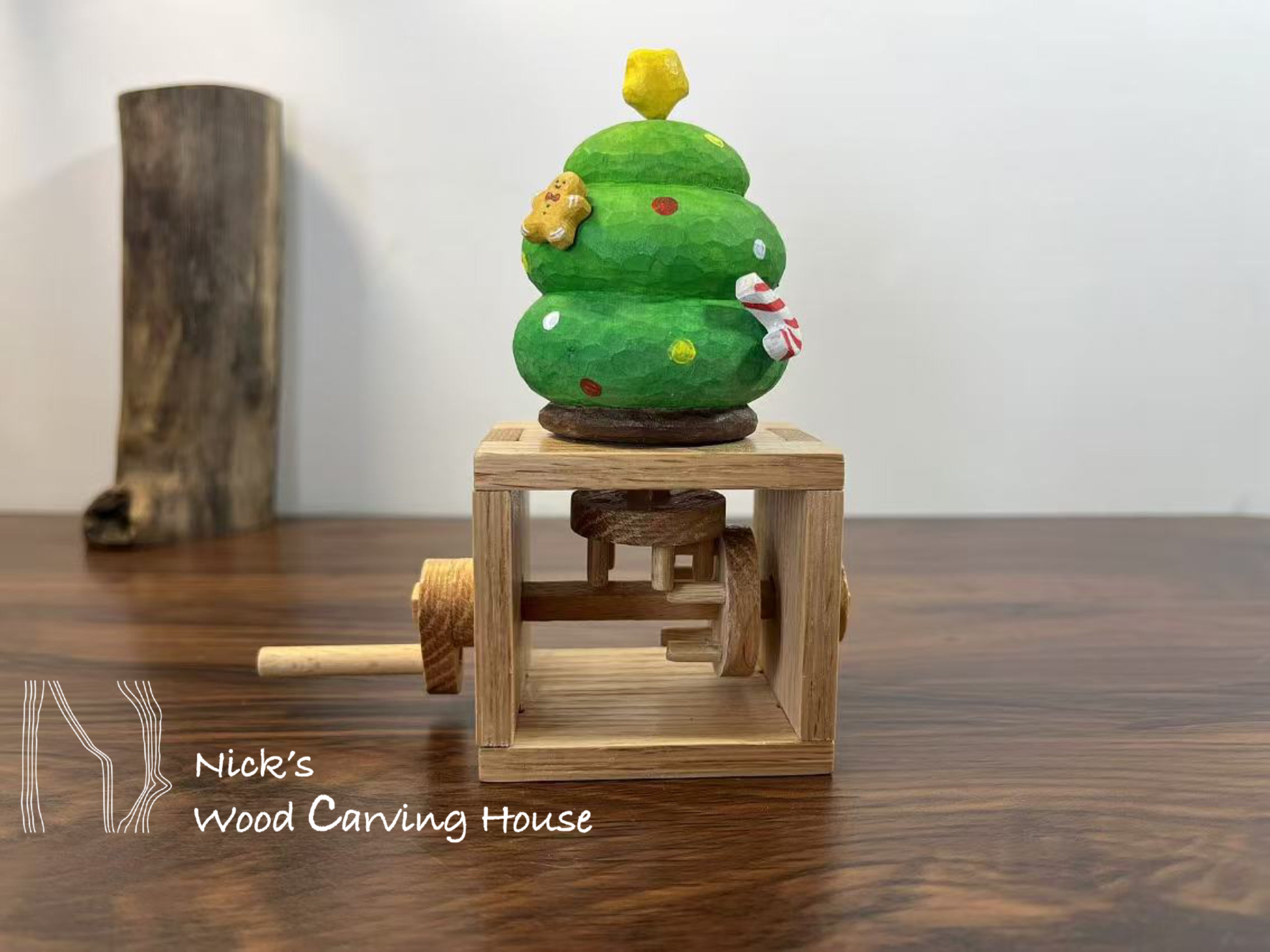 Handmade Christmas Tree Automata