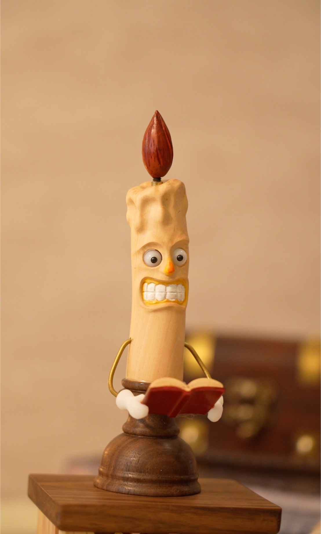 Handmade Wooden Candle Automaton