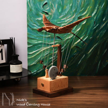 Handcrafted Manta Ray Automaton