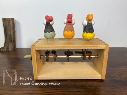 Three Funny Chicken Automaton