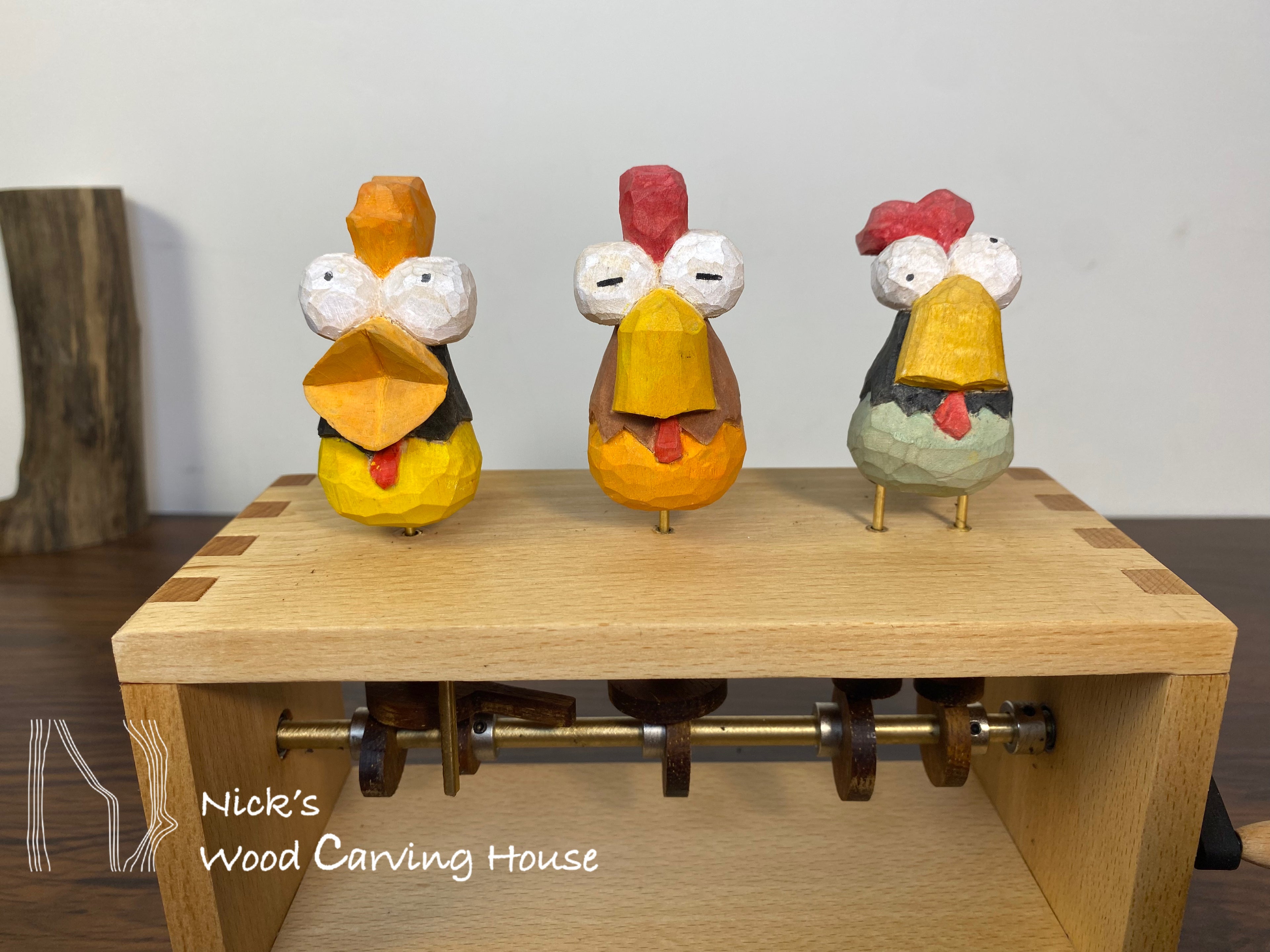 Three Funny Chicken Automaton