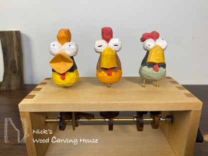 Three Funny Chicken Automaton