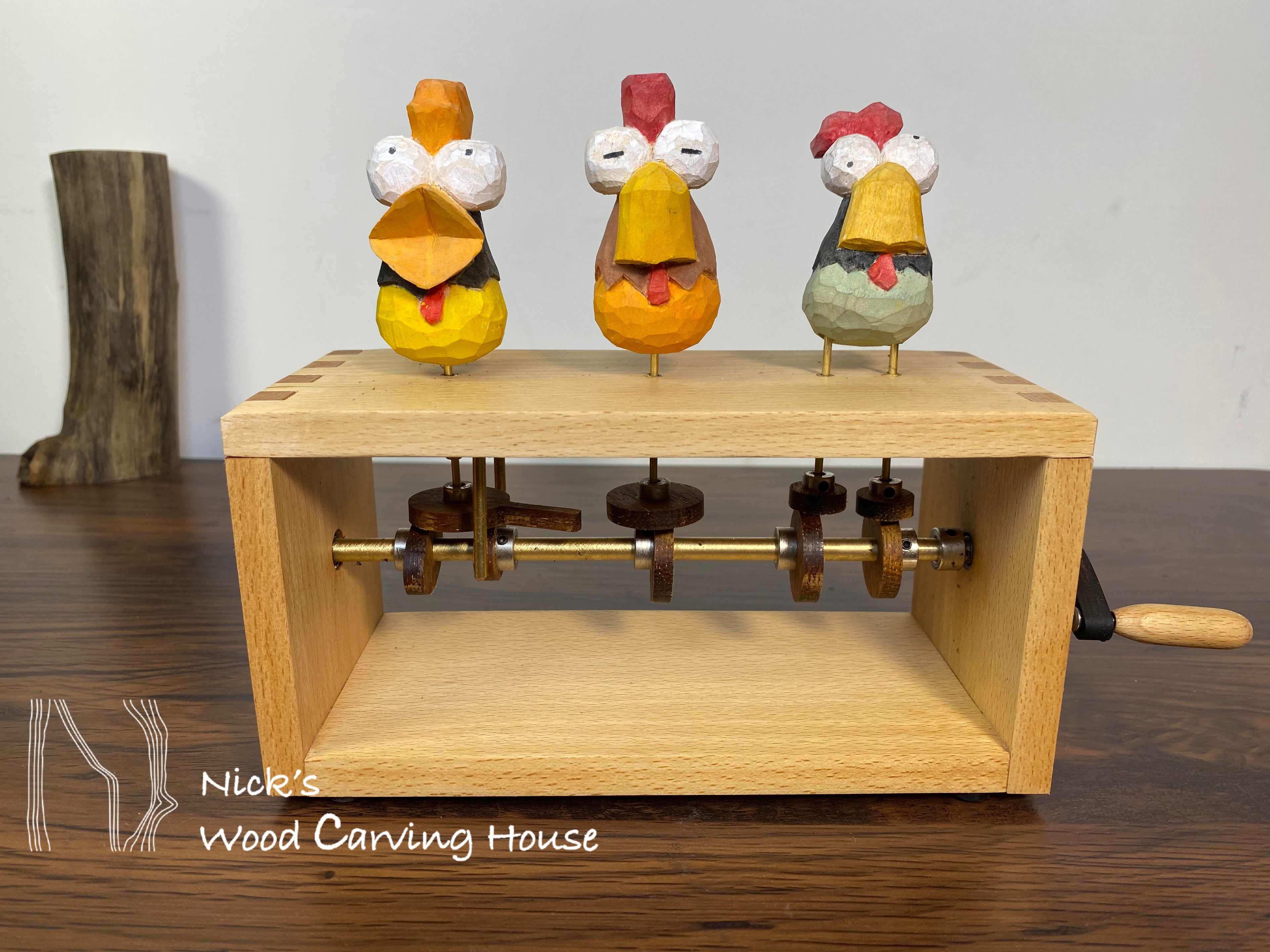 Three Funny Chicken Automaton