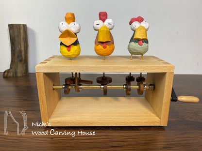 Three Funny Chicken Automaton