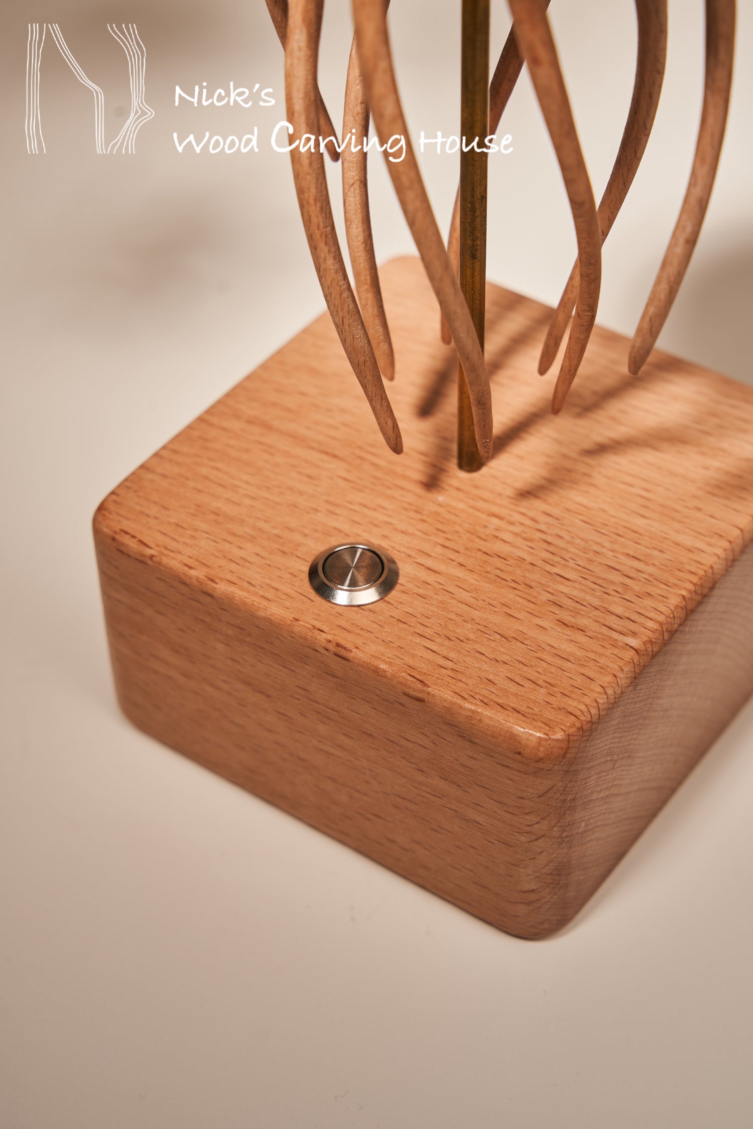 Handcrafted Wooden Jellyfish Automaton