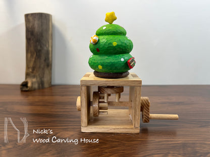Handmade Christmas Tree Automata