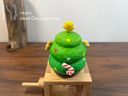 Handmade Christmas Tree Automata
