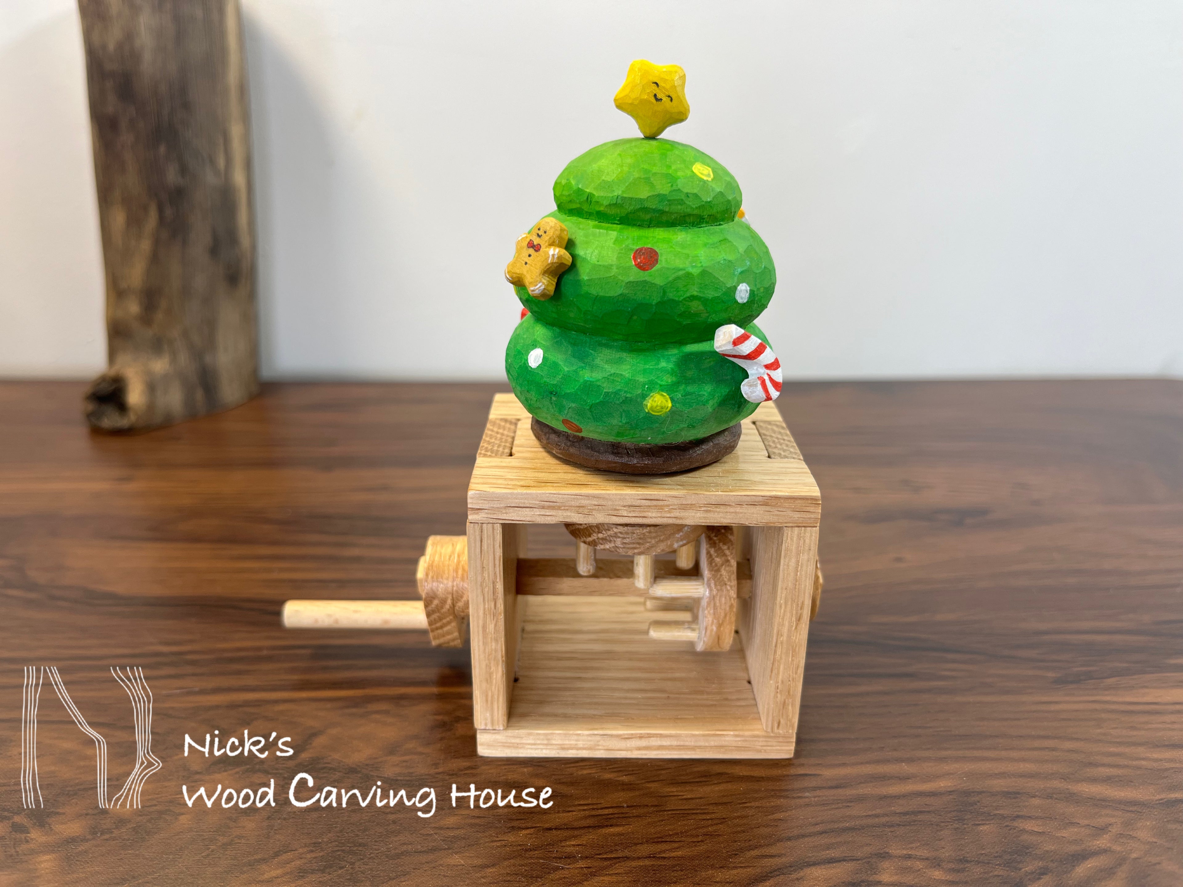 Handmade Christmas Tree Automata