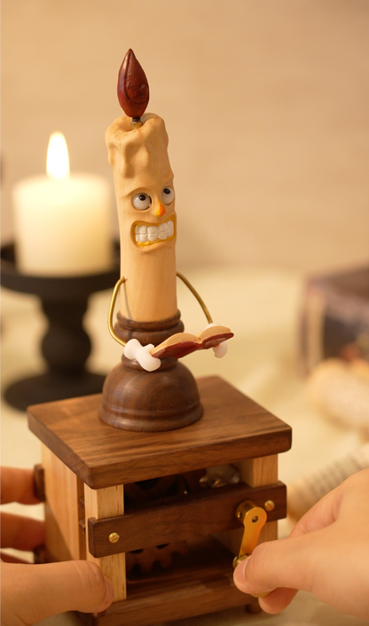 Handmade Wooden Candle Automaton