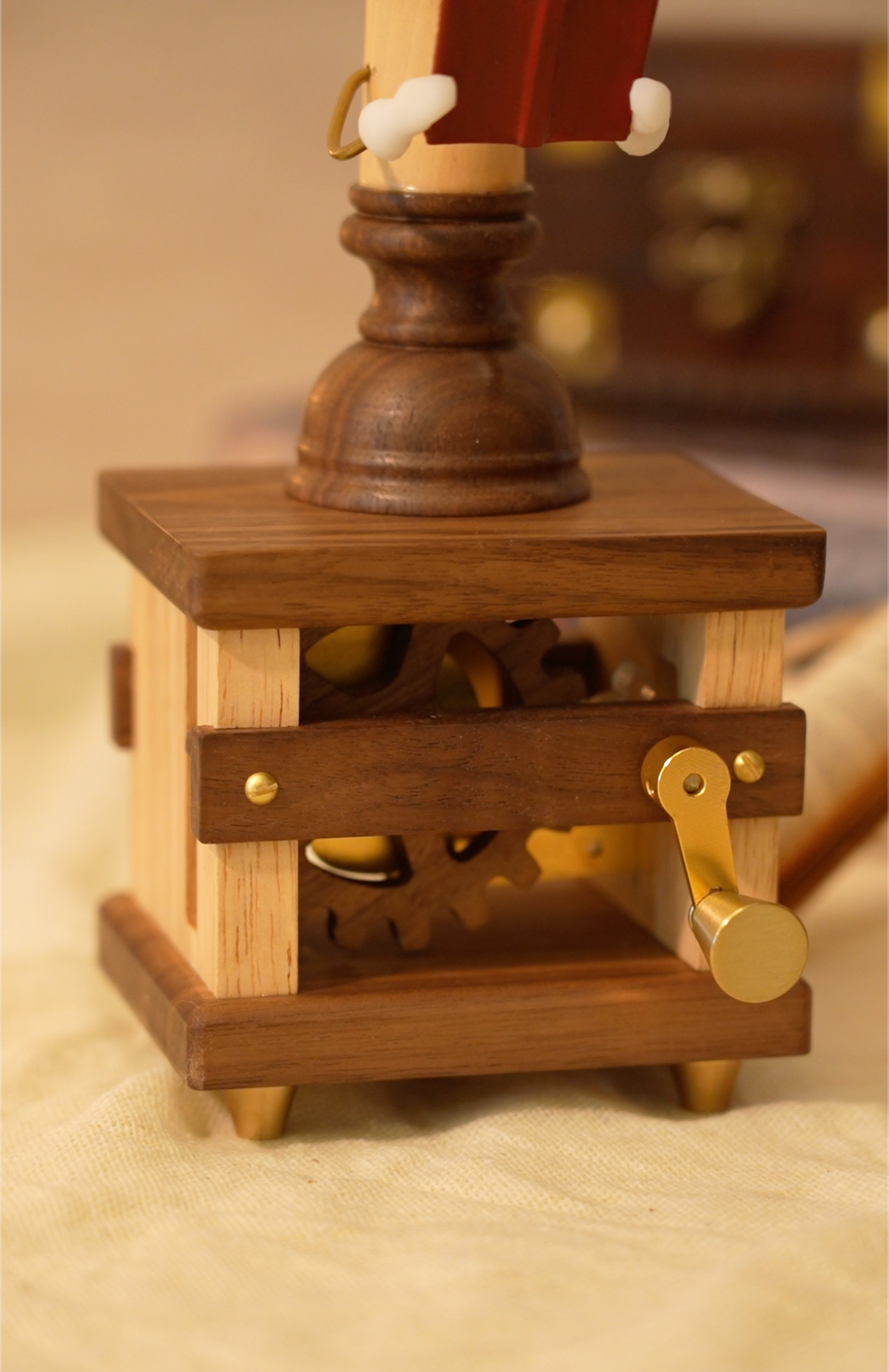 Handmade Wooden Candle Automaton