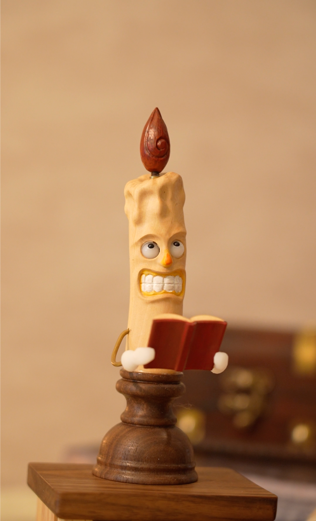 Handmade Wooden Candle Automaton