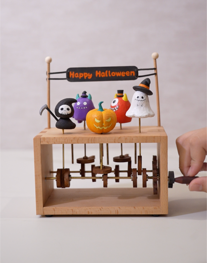 Handmade Wooden Halloween Automaton