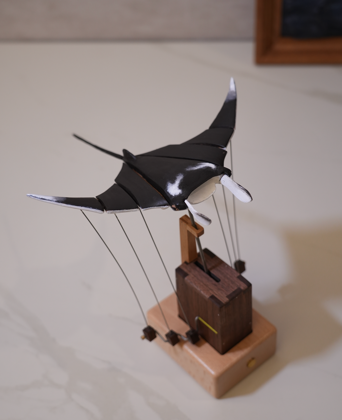 Hand-Painted Manta Ray Automaton