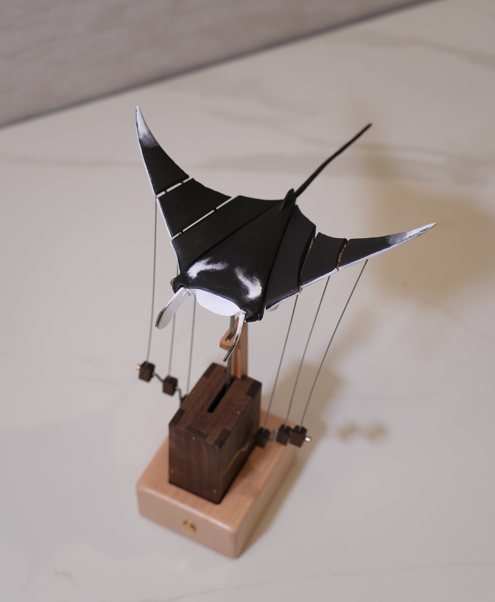 Hand-Painted Manta Ray Automaton