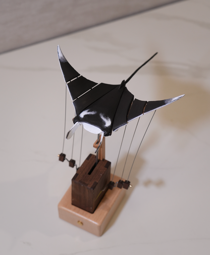 Hand-Painted Manta Ray Automaton