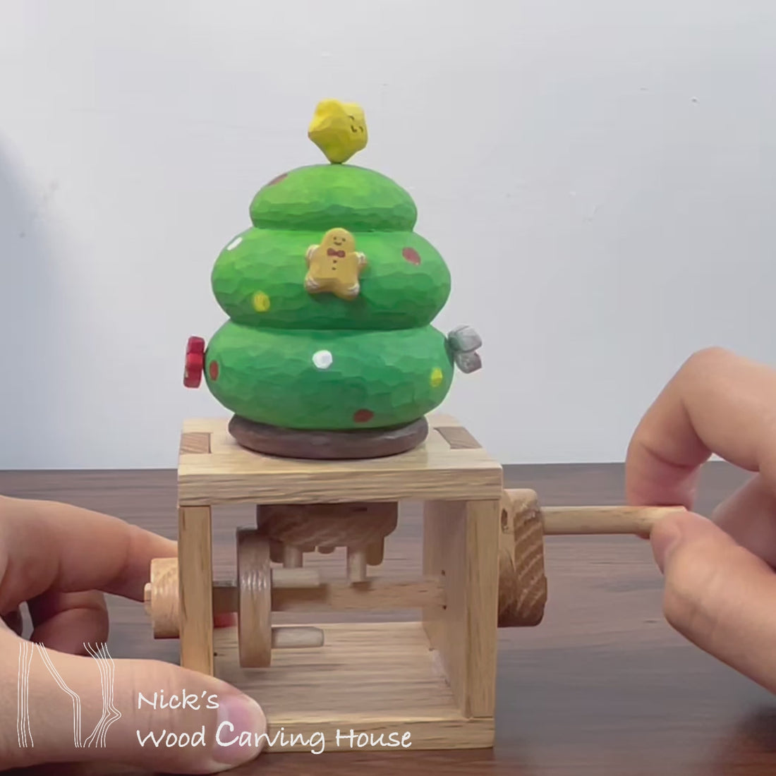 Handmade Christmas Tree Automata