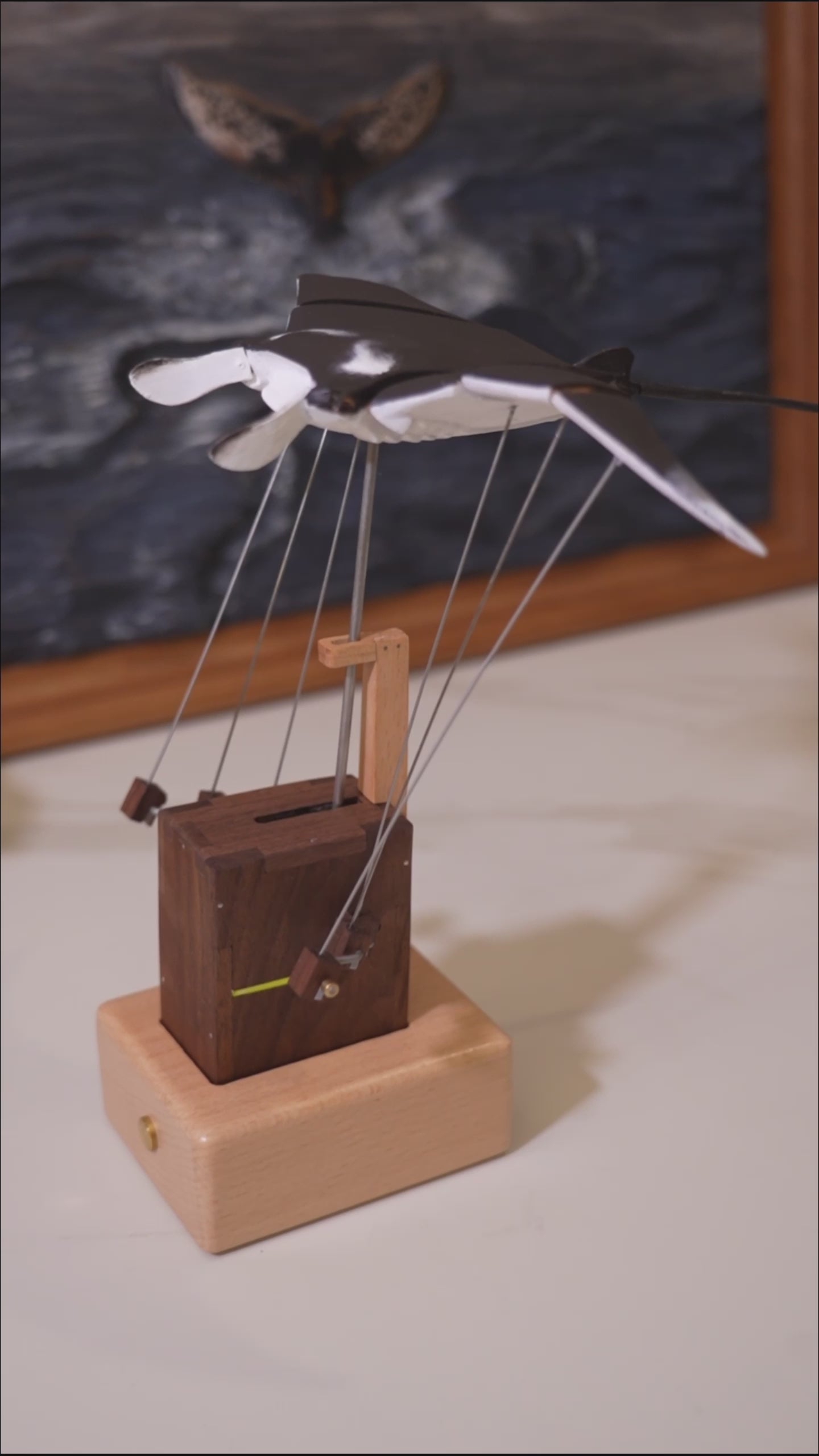 Hand-Painted Manta Ray Automaton
