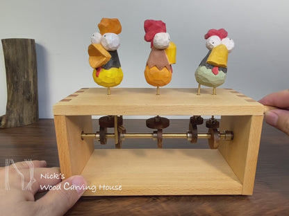 Three Funny Chicken Automaton